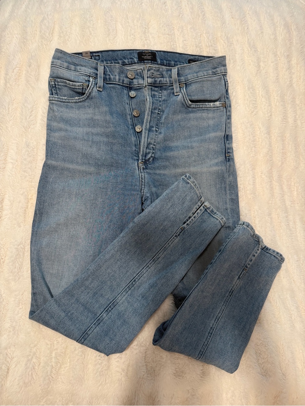 Citizens of Humanity Olivia Seam High Rise Slim Crop Jeans